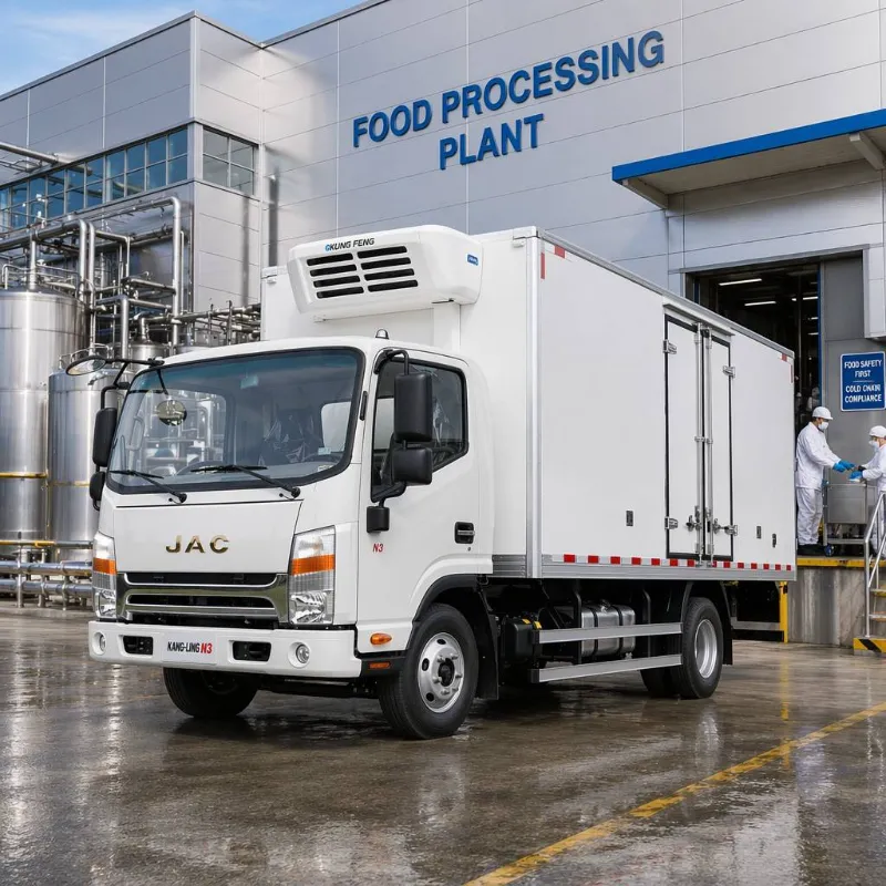 Làm thế nào Xe tải đông lạnh 3Ton với Đơn vị vận chuyển dây chuyền lạnh của Carrier có thể cải thiện hiệu quả hậu cần?