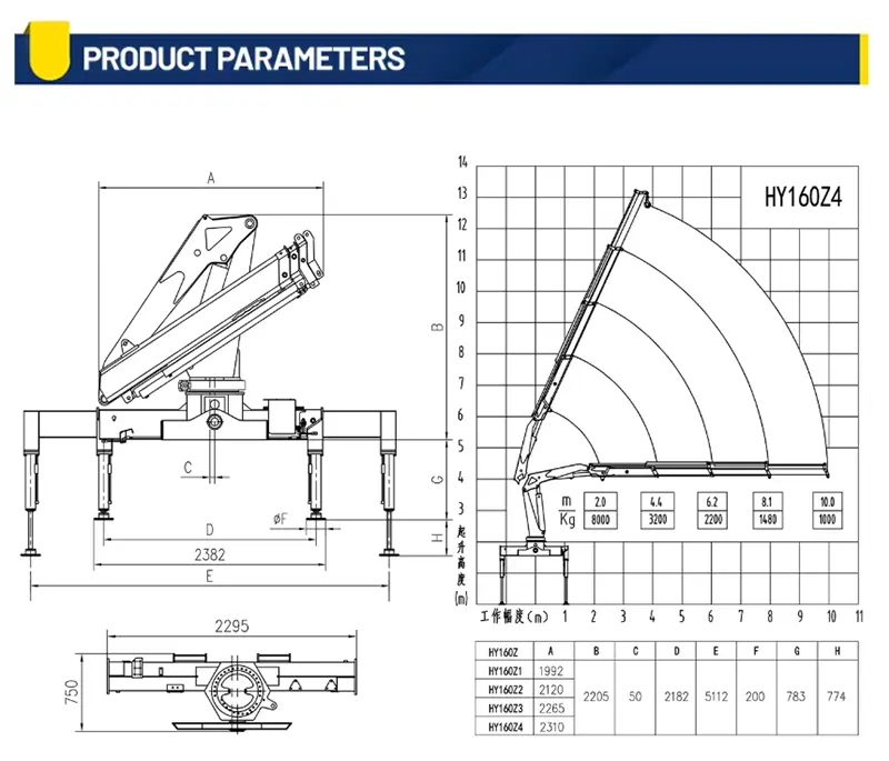 8-Ton Knuckle Boom Crane Body